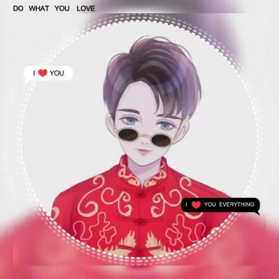 一左一右比较独特的创意最美情侣头像动漫图片