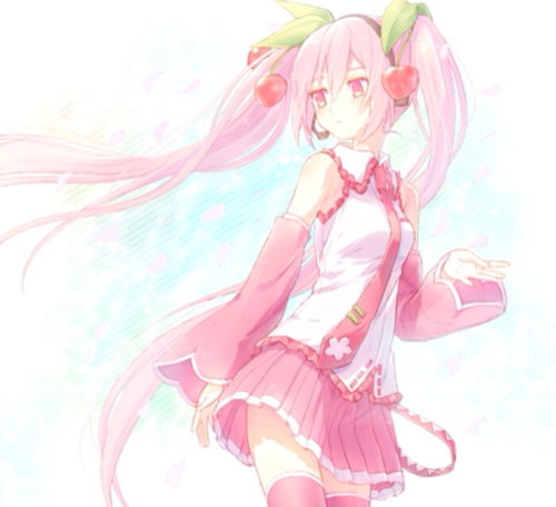 p站樱花未来动漫少女小清新双马尾二次堆糖,美好生活研究所