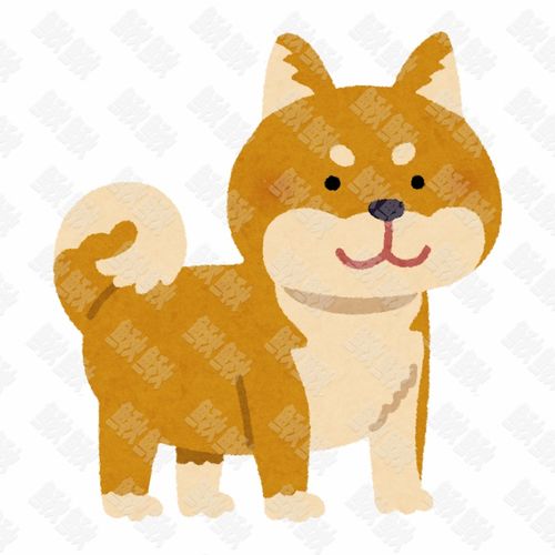 日本柴犬棕色狗狗写实插画的小狗狗手绘卡通插画2手绘png儿童插画免扣素材1阿猫阿狗