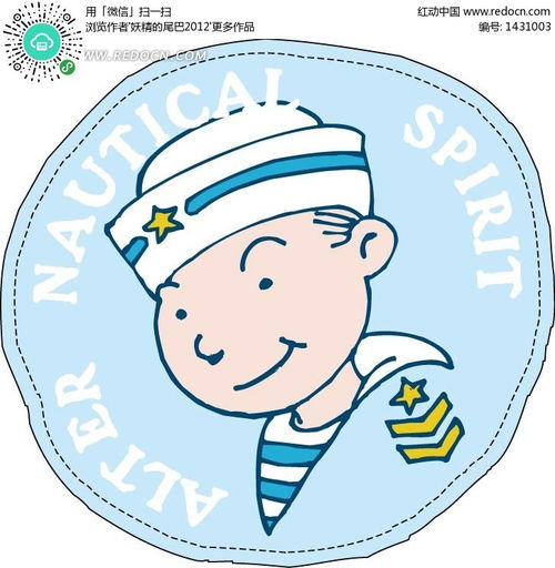 手绘卡通头戴帽子的士兵插画图形ai素材免费下载红动网