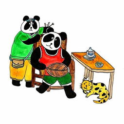 小学女生手绘72幅熊猫爆笑漫画推广四川方言