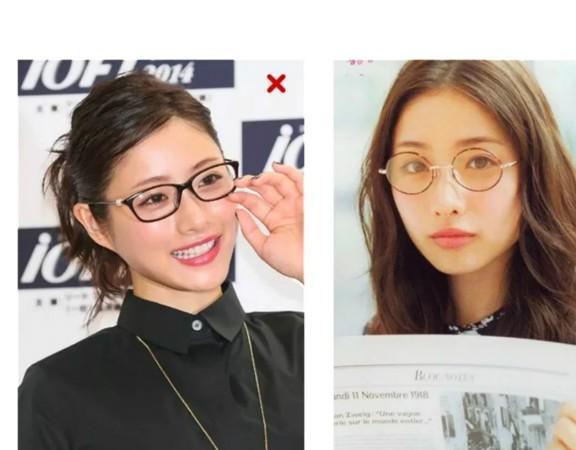 近视的女生别瞎戴眼镜,按照脸型来选镜框,选对了瘦脸又洋气
