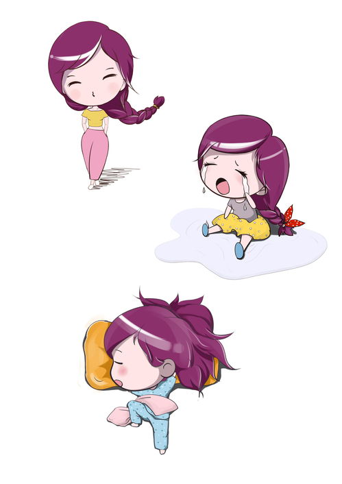q版漫画人物胖小妞