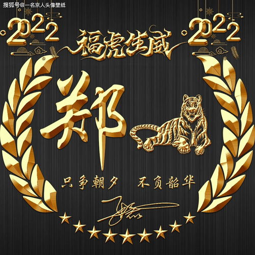 2022头像提前换,高端立体金色奢华姓氏壁纸,20张纯金打造