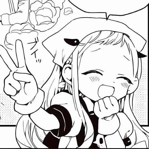 动漫头像敲多男女生黑白漫画风头像,爱不释手吖