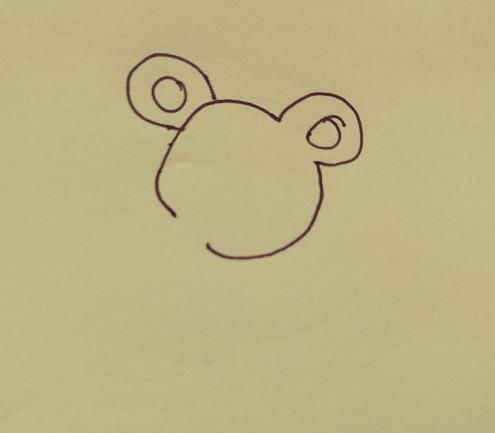 如何来教给孩子画一只吃甜点的老鼠简笔画呢