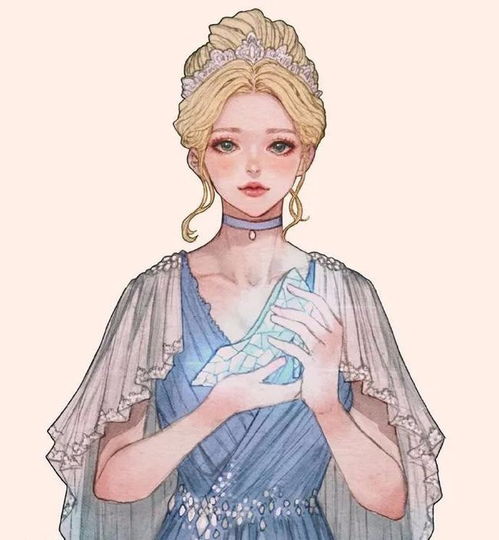 手绘版迪士尼公主上场,白雪手捧水晶鞋高贵,爱丽儿性感小巧迷人