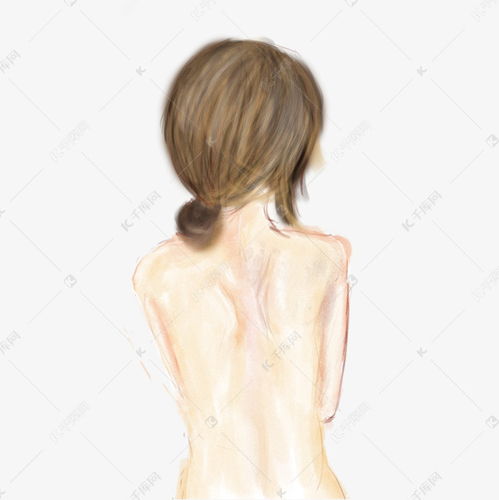 赤裸美女背影动漫卡通素材图片免费下载千库网