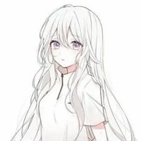 qq头像女生黑白卡通卡通可爱白色系女生头像