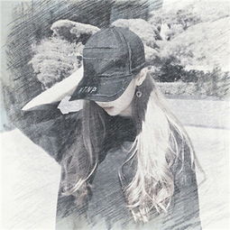 qq素描头像女生唯美伤感非主流唯美好看的女生素描头像