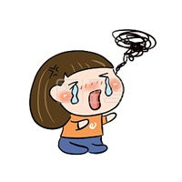 可爱哭女孩图片卡通正在哭的伤心女孩卡通图片