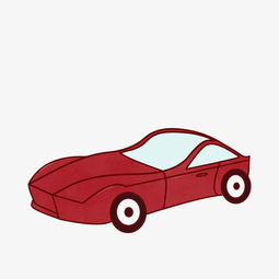 红色的汽车手绘插画图片素材其他格式下载动漫人物大全