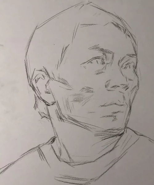 传奇绘画课堂回顾第二六二集朱传奇教你画男老年素描头像以及表现黑白灰的对比与张力