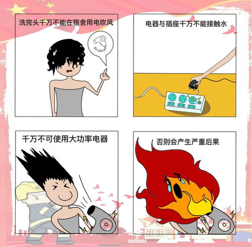 萌萌哒扬州00后大学生手绘漫画宣传消防知识