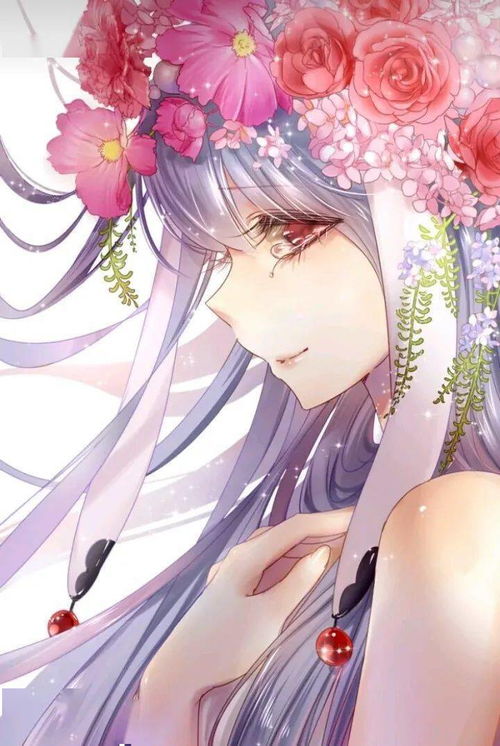 紫色系列动漫女生