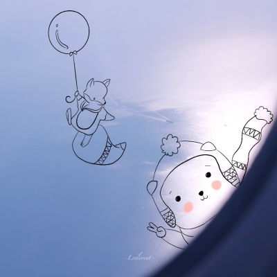 可爱卡通天空背景图一直往前走风景静物头像我要个性网