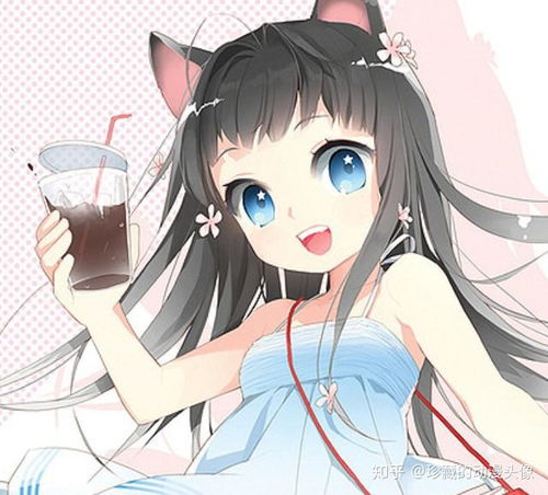 二次元动漫头像长着耳朵的梦幻女生狐妖小仙女了解一下