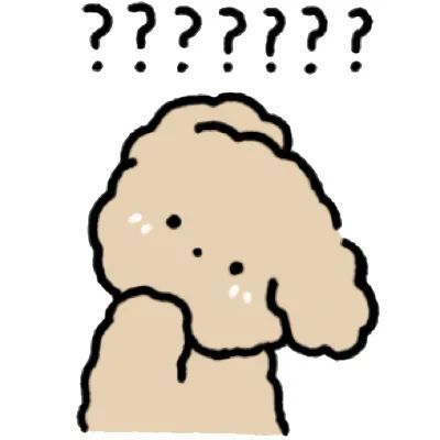 卡通小棕狗头像系列
