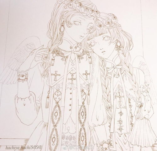 人物黑白动漫素材插画绘画线稿手绘女生男生堆糖,美图壁纸兴趣社区