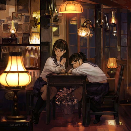 透过镜片的清纯眼镜娘插画特辑2021.09.28