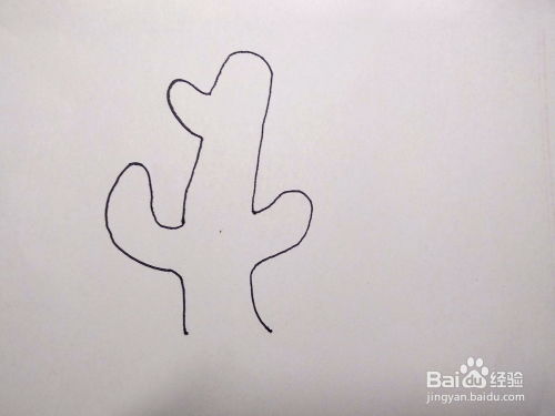 儿童卡通简笔画教程,怎么画仙人掌儿童简笔画