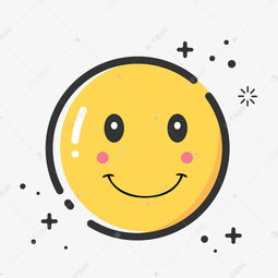 手绘矢量mbe风格笑脸微笑之星素材图片免费下载千库网