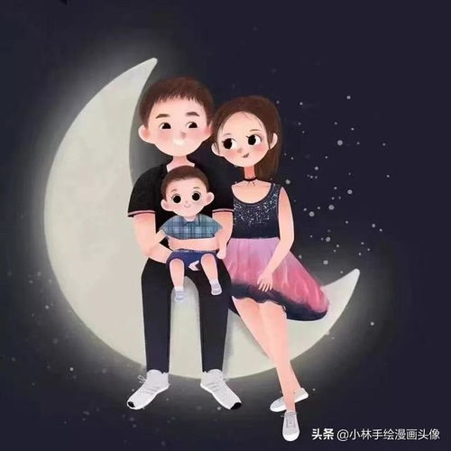 十一月你好,超级喜欢的卡通亲子微信头像,小巧又迷人