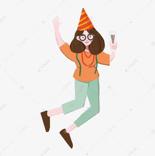 戴眼镜的少女手绘设计素材图片免费下载千库网