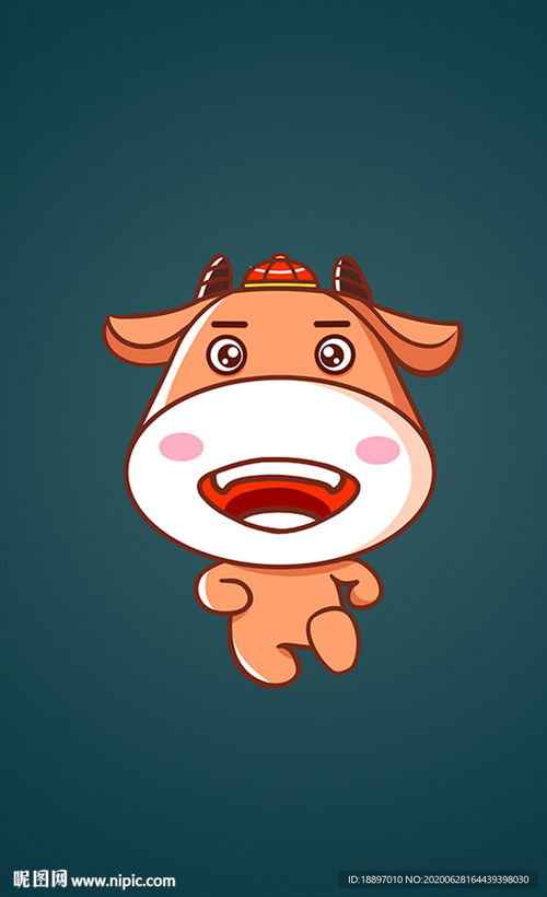 牛卡通牛新年牛年设计图