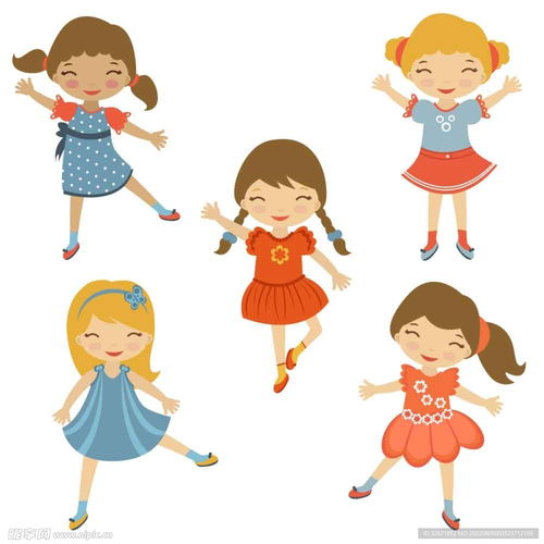爱跳舞小女孩设计图