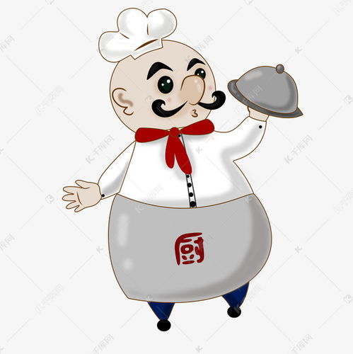 卡通可爱光头胖厨师素材图片免费下载千库网