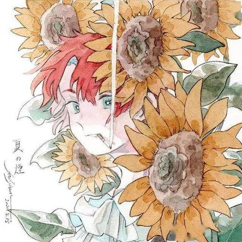 水彩画入门古风清新画风漫画人物素材