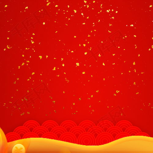 新年红色中国风喜庆卡通psd分层主图背景图片免费下载主图直通车psd千库网图片编号5416964
