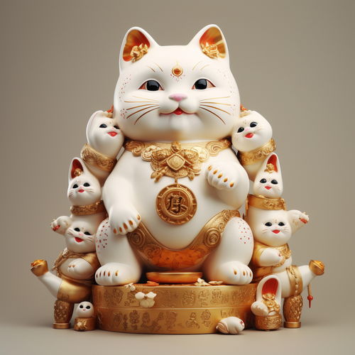 可爱卡通龙3d立体招财猫素材图片海报设计下载请至来源处