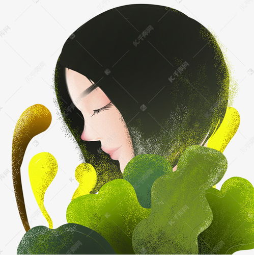 卡通手绘文艺小清新女生素材图片免费下载千库网