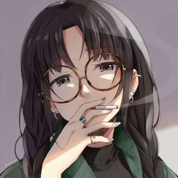 二次元绿色头发少女头像原谅绿动漫头像
