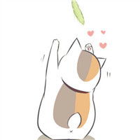治愈系动漫夏目友人帐头像超萌猫咪老师头像
