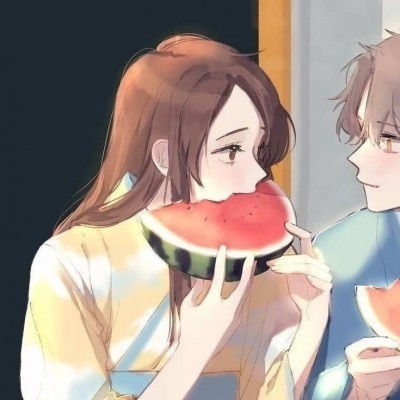 动漫情侣头像梦里和好吧小笨蛋