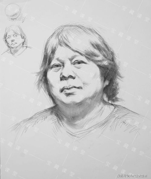 联考必备素描头像训练课程内含步骤图宝藏课堂美术网校