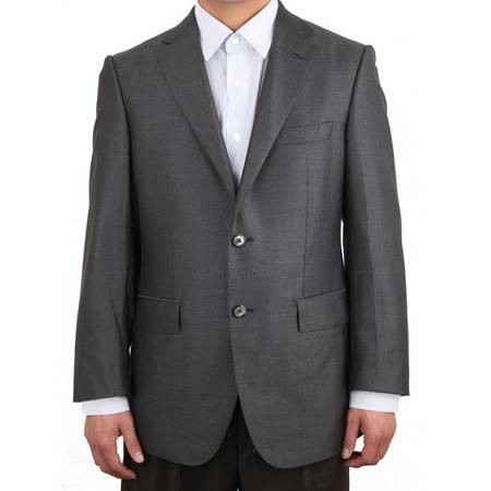 萨托尼男装商务正装西服上衣羊毛桑蚕丝黑灰03100014图片大全邮乐官方网站