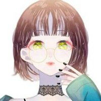 卡通头像女生高冷短发2019最新