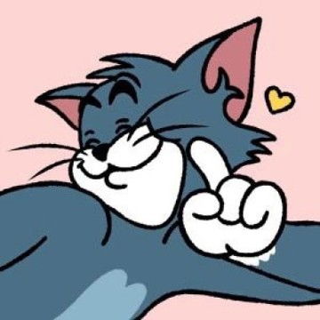 汤姆杰瑞情侣一对头像可爱猫和老鼠情头一左一右头像