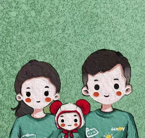 今日头条更新亲子系列卡通头像