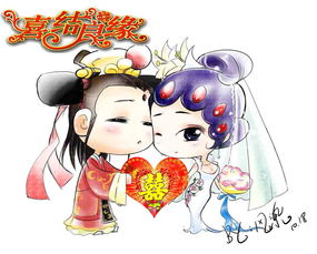 中式新郎,西式新娘