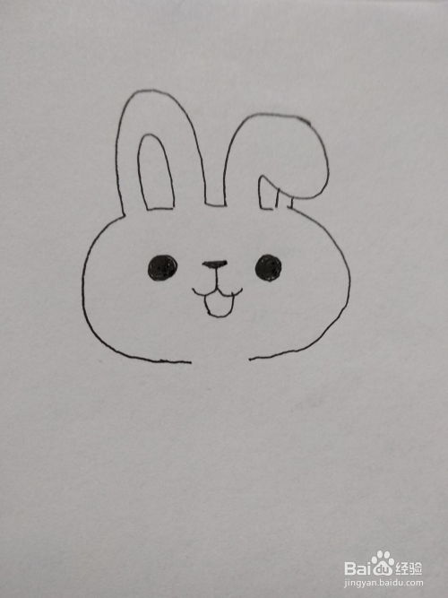 幼儿卡通小兔子的画法