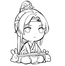 黑白线稿橡皮章素材动漫魔道祖师蓝忘机堆糖,美图壁纸兴趣社区