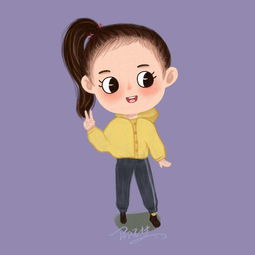 卡通儿童插画q版头像