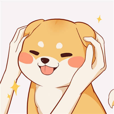 柴犬单身狗卡通头像可爱卡通柴犬手绘高清头像大全