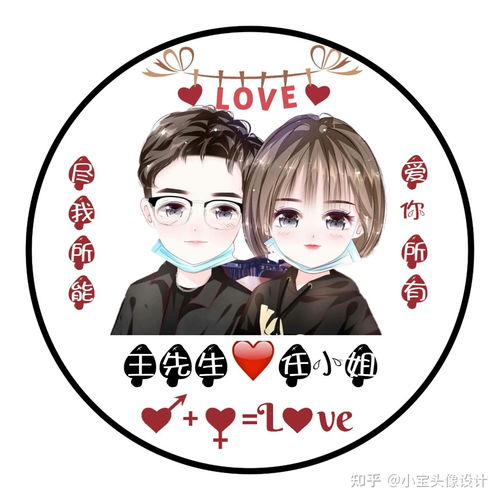 第35期尽我所能,爱你所有,双人卡通情侣头像