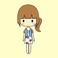 手绘黑白带眼镜酷酷女孩漫画图片大全
